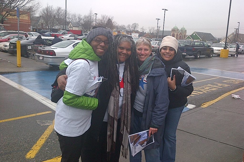 MRC volunteers during flu outreach