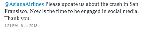 Please update us about the crash in San Francisco