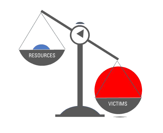 Casualties exceeding resources